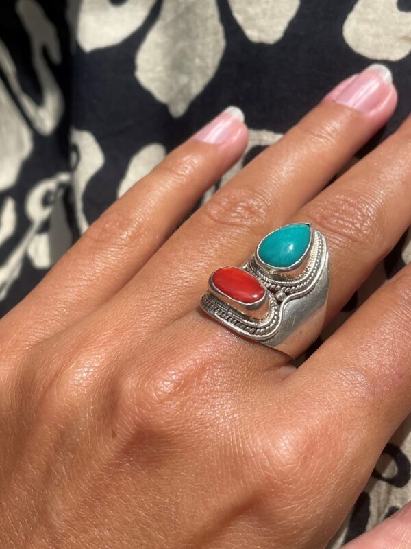 Bague bicolore