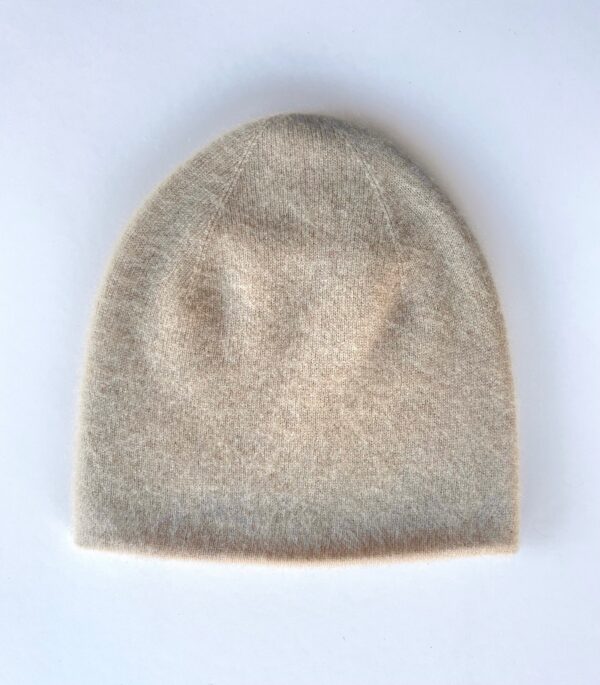 Bonnet beige en cachemire