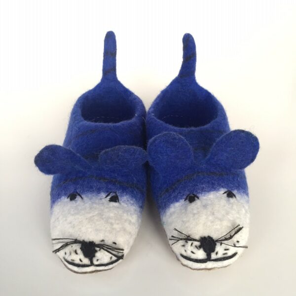 chaussons adultes indigo