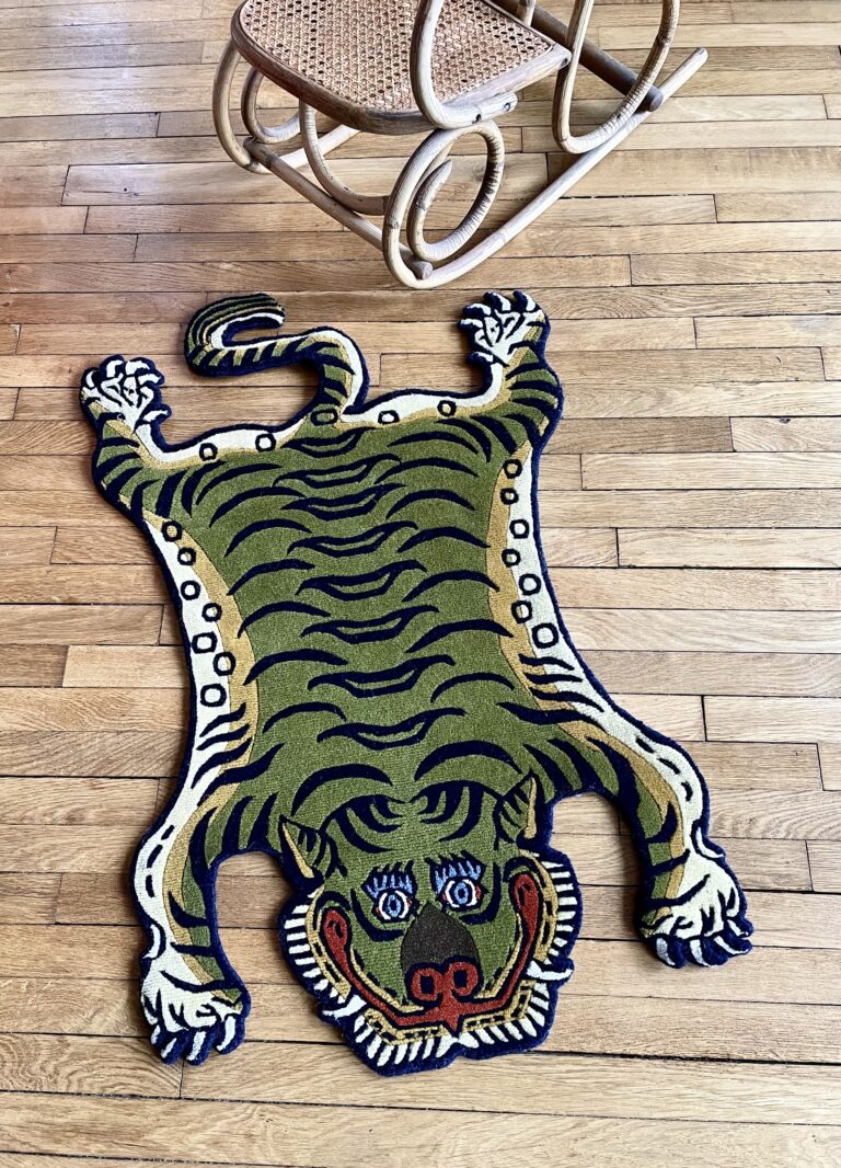 Tapis tigre kaki