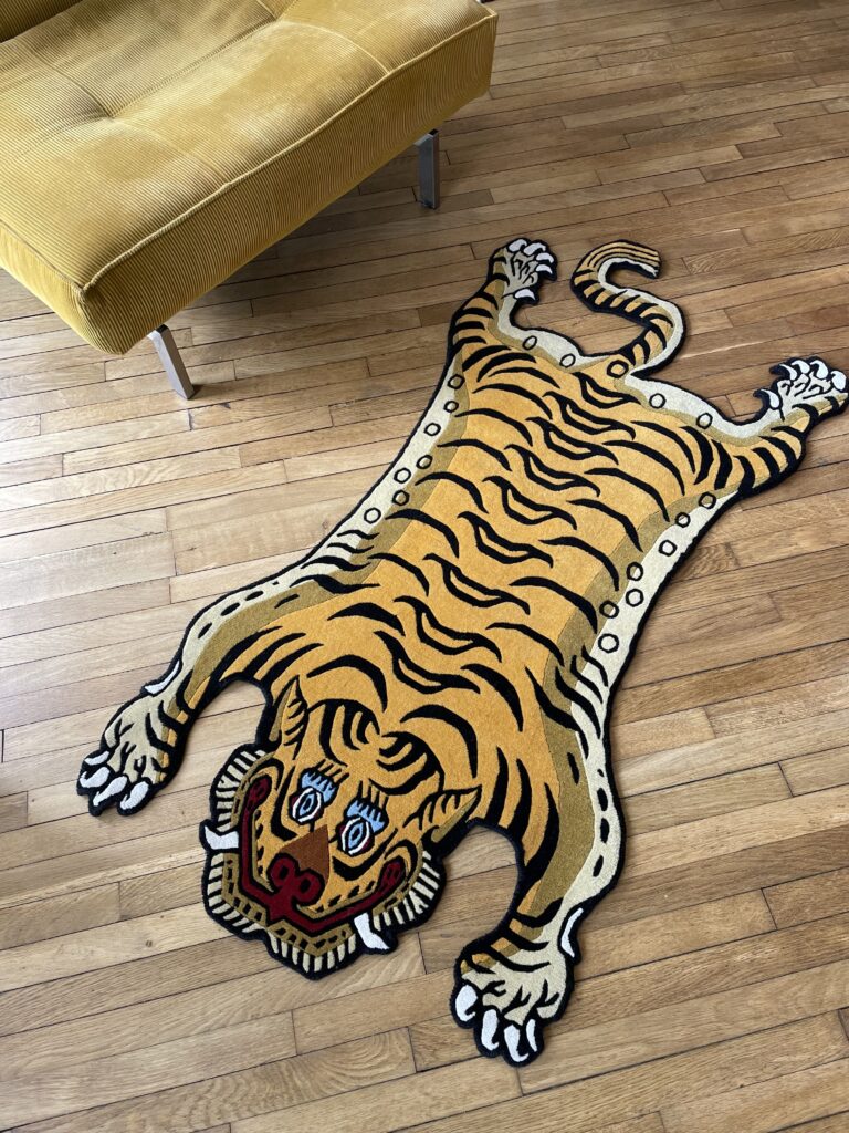 Tapis Tigre en laine