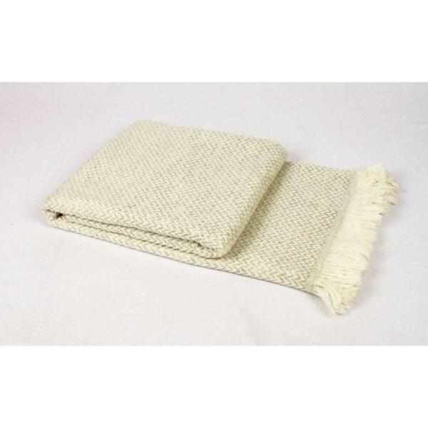 plaid zigzag ecru gris clair 2 1